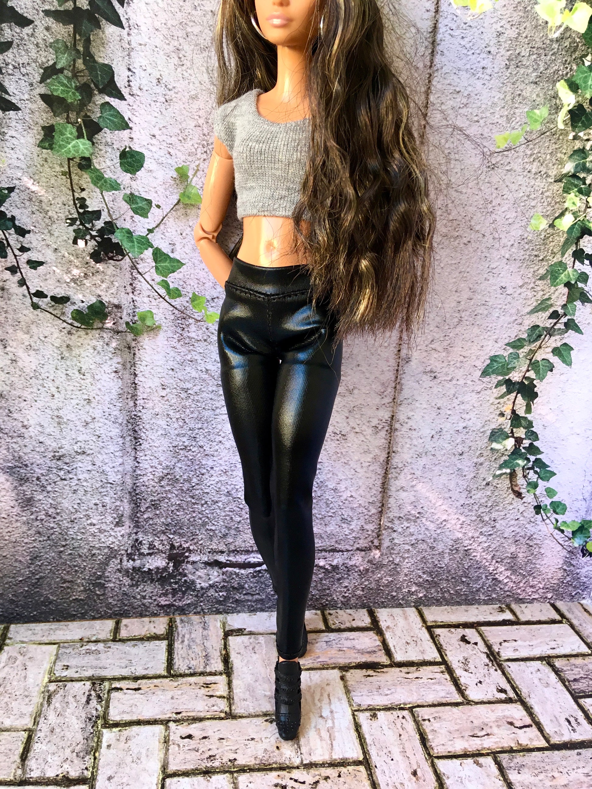 BQ-VIPER – Faux Leather Leggings for 11.5" 1/6 Scale Fashion Dolls - www.bouutique.com