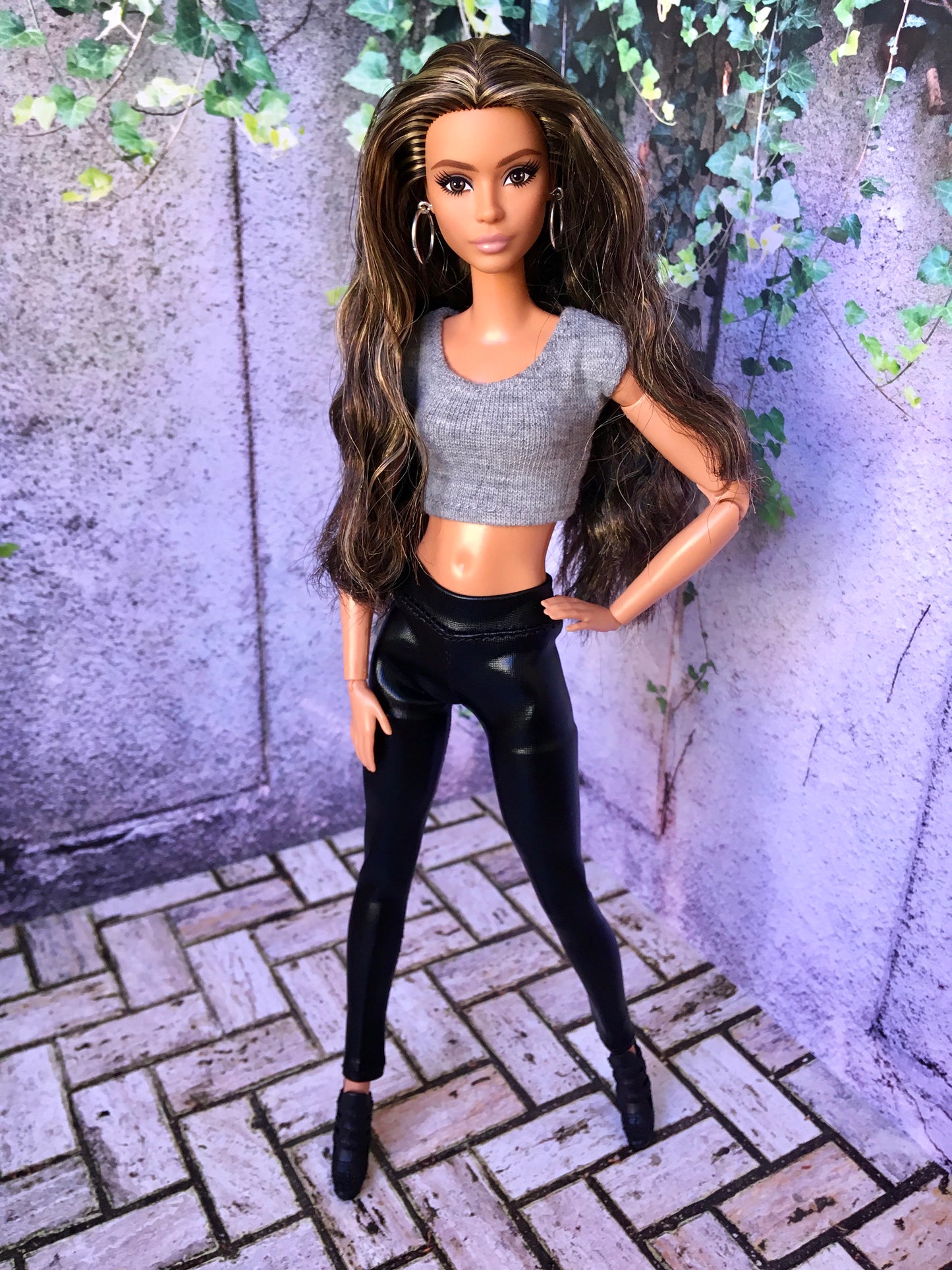 BQ-VIPER – Faux Leather Leggings for 11.5" 1/6 Scale Fashion Dolls - www.bouutique.com