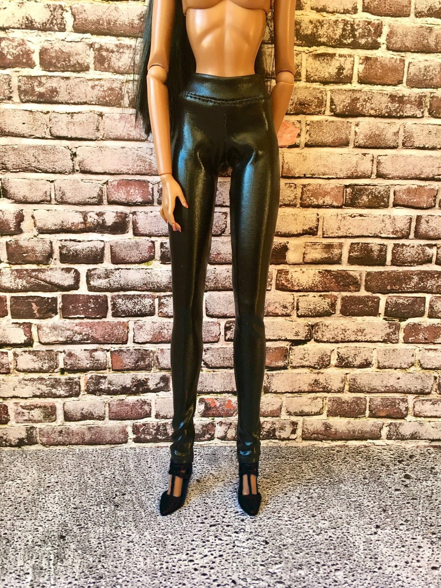 BQ-VIPER – Faux Leather Leggings for 12.5" 1/6 Scale Fashion Dolls - www.bouutique.com