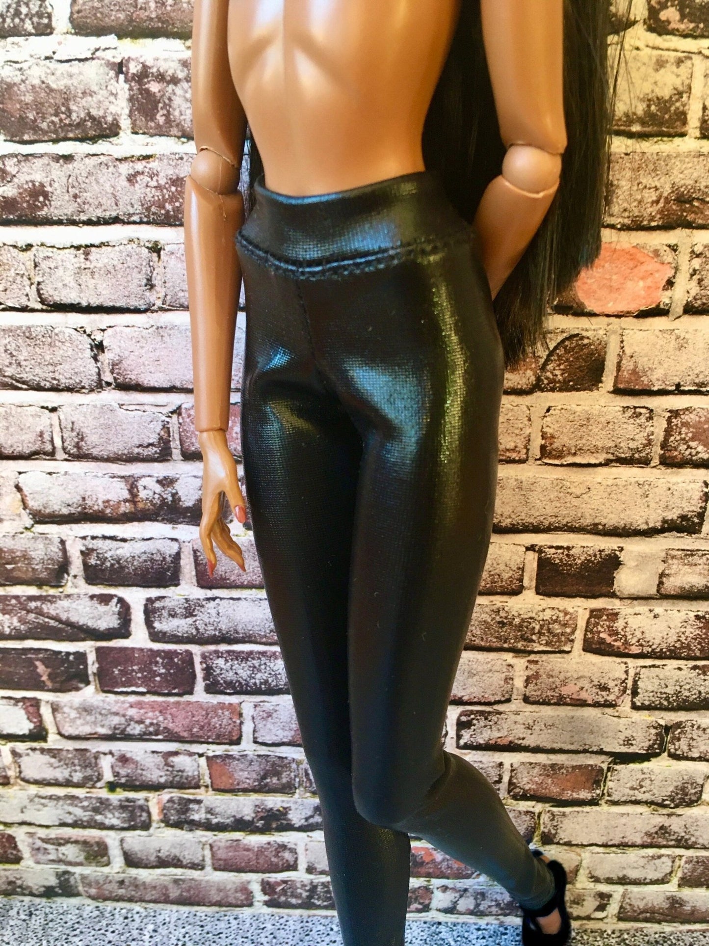BQ-VIPER – Faux Leather Leggings for 12.5" 1/6 Scale Fashion Dolls - www.bouutique.com