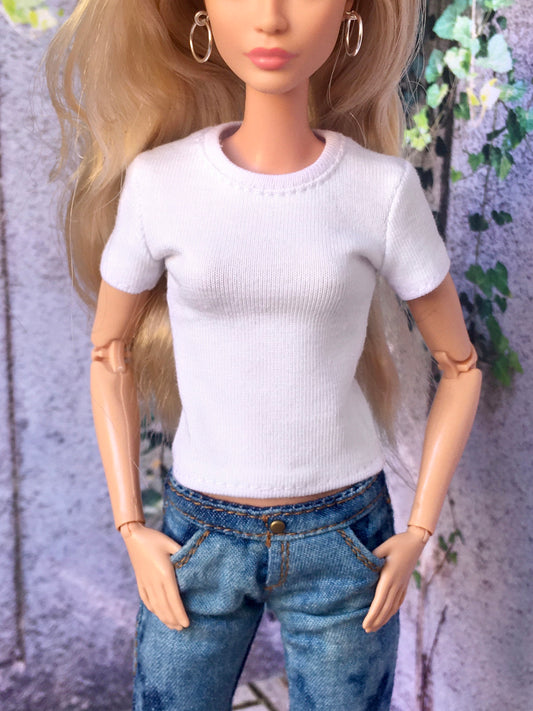 BQ-VITAL – Basic Short Sleeve T-shirt for 11.5" 1/6 Scale Fashion Dolls