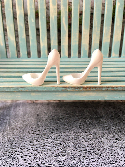Classic Toe Pumps High Heels in white color for Integrity Toys Doll