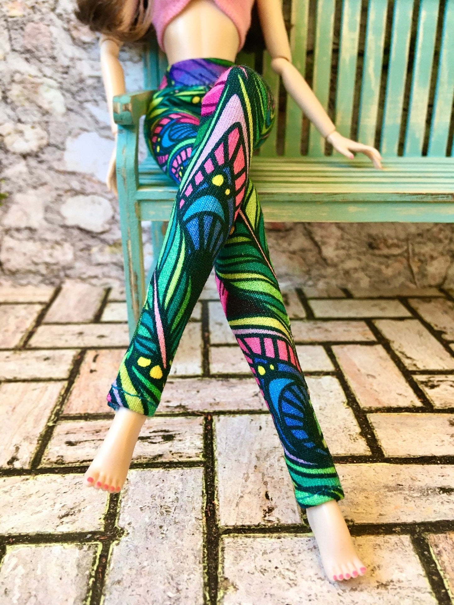 Chroma Colorful Long Leggings for Poppy Parker Doll