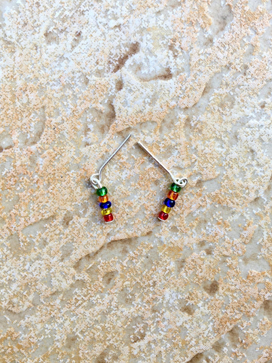 Seed Colorful Beads Earrings for Dolls 1/6-scale, 12" - www.bouutique.com