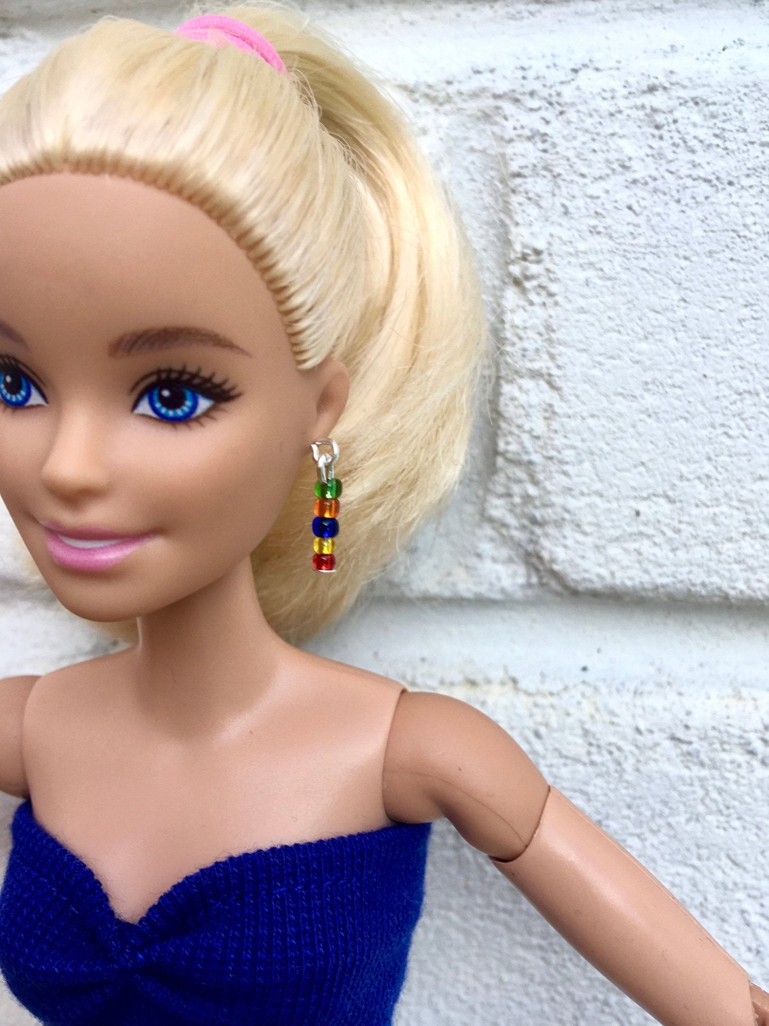 Seed Colorful Beads Earrings for Dolls 1/6-scale, 12" - www.bouutique.com