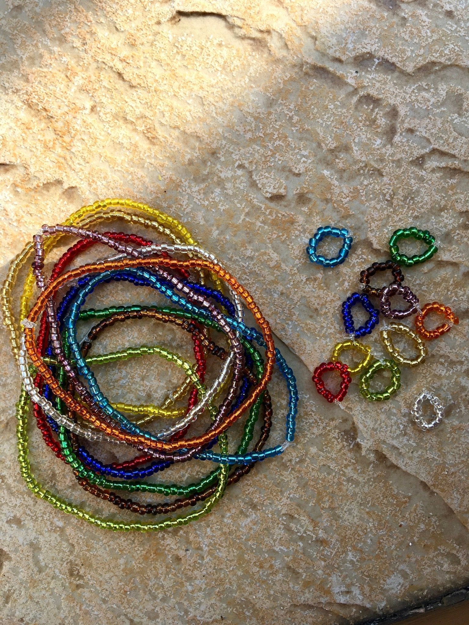 Seed Unicolor Beads Set (necklace + bracelet) for Dolls 1/6-scale, 12"