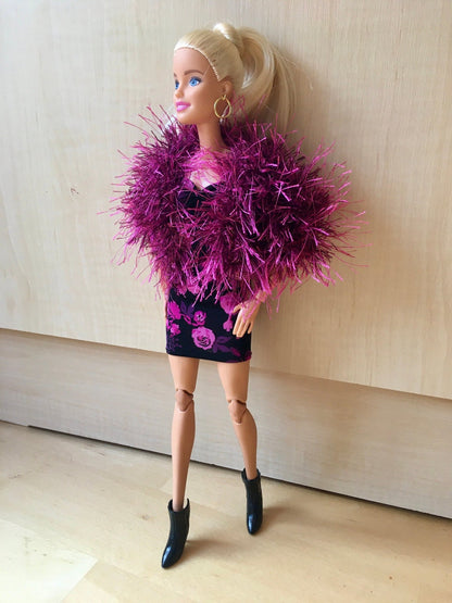 Plume Faux Fur Jacket for Doll 1/6-scale, 11.5 Inch, 2 colors