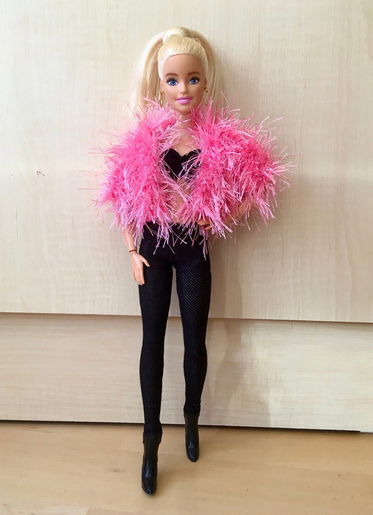 Plume Faux Fur Jacket for Doll 1/6-scale, 11.5 Inch, 2 colors