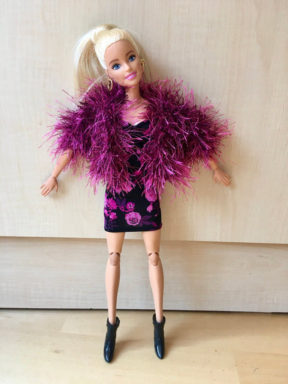 Plume Faux Fur Jacket for Doll 1/6-scale, 11.5 Inch, 2 colors