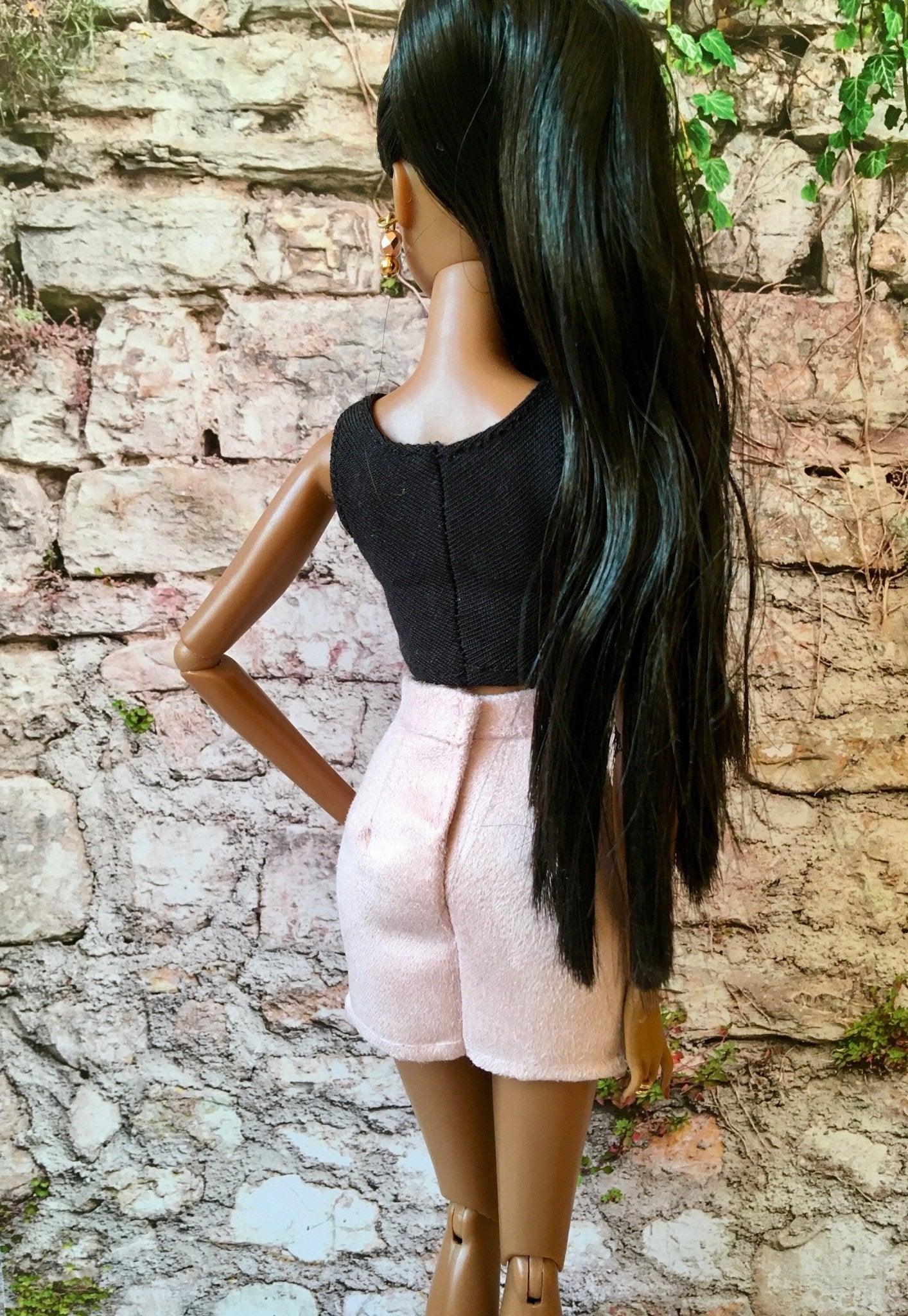 Shore Faux Suede Skirt for NuFace Integrity Toys Doll 12.5", many colors