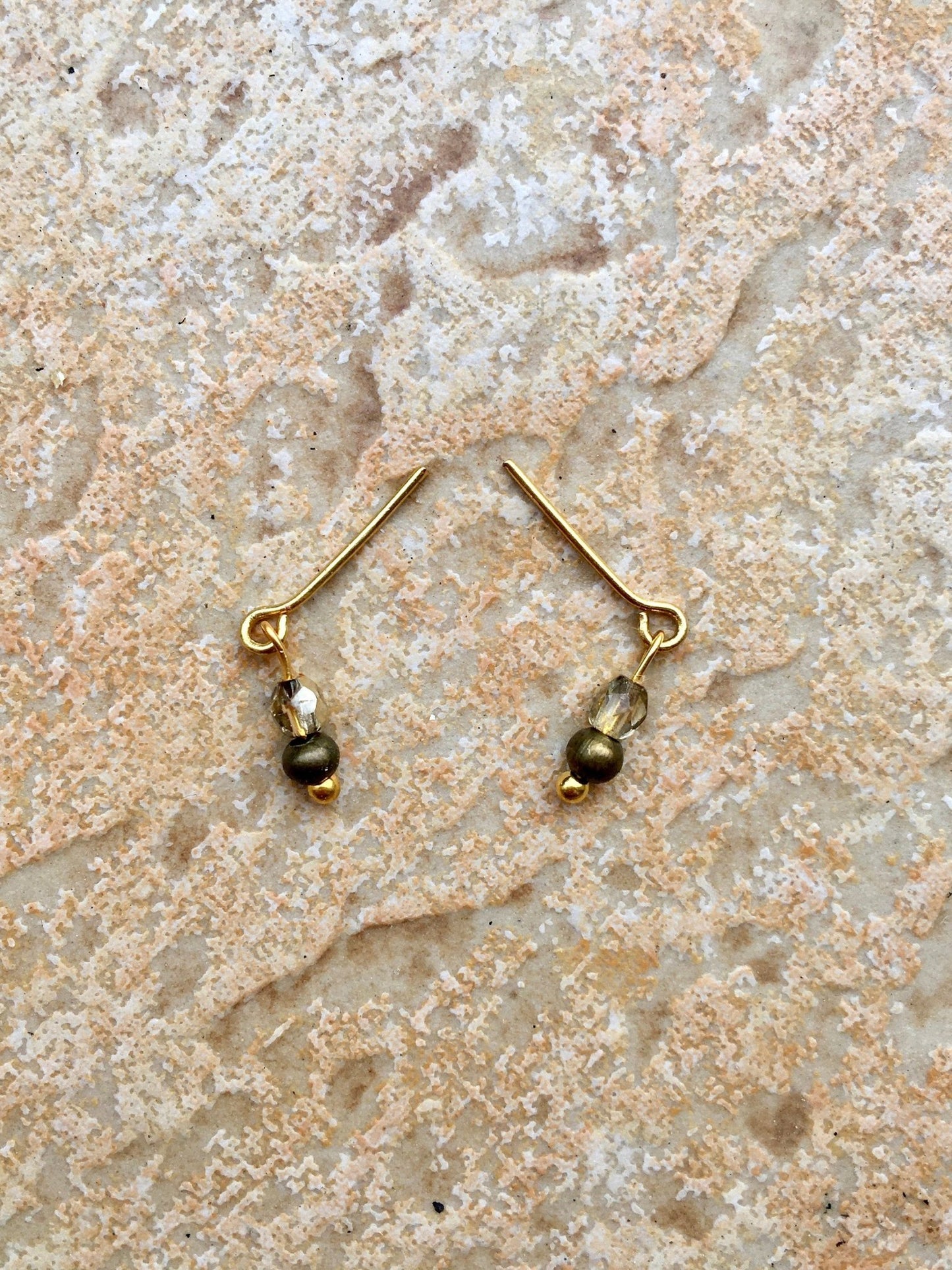 Drops Anti Bronze Gold Earrings for Dolls 1/6-scale, 12"