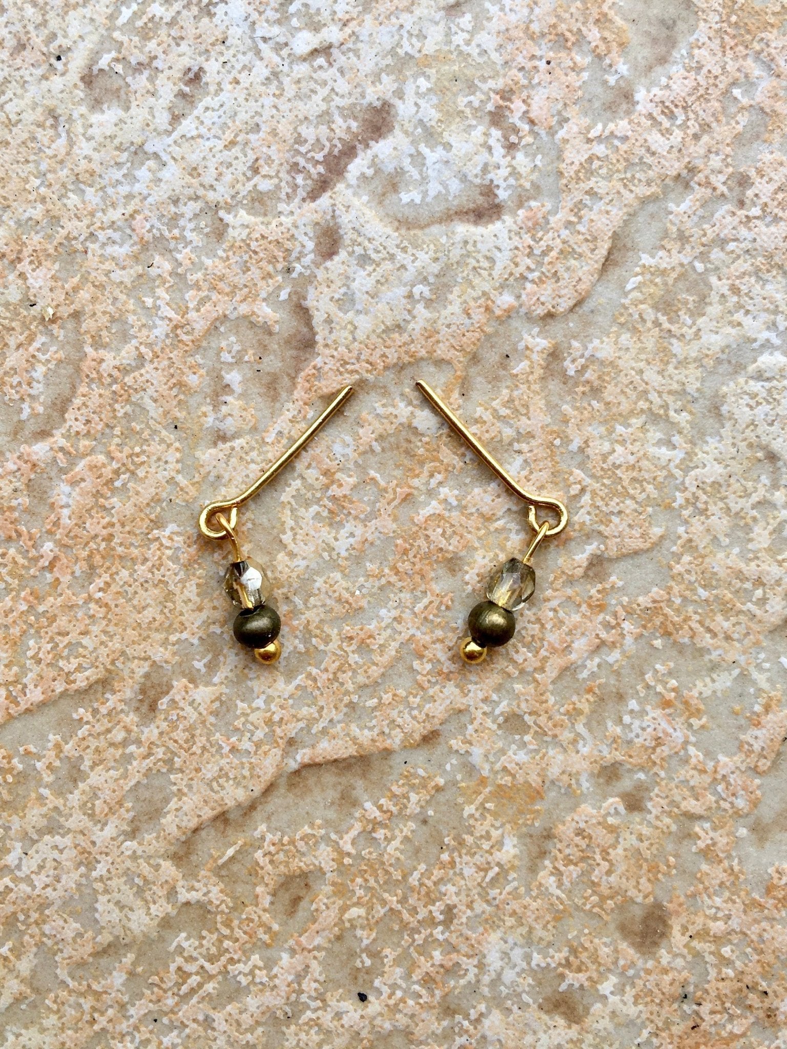 Drops Anti Bronze Gold Earrings for Dolls 1/6-scale, 12"