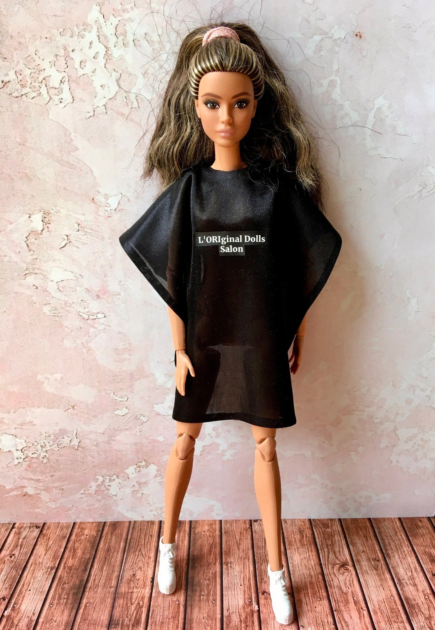 Drape Hairdressing Cape for Doll 1/6-scale, 11.5 Inch
