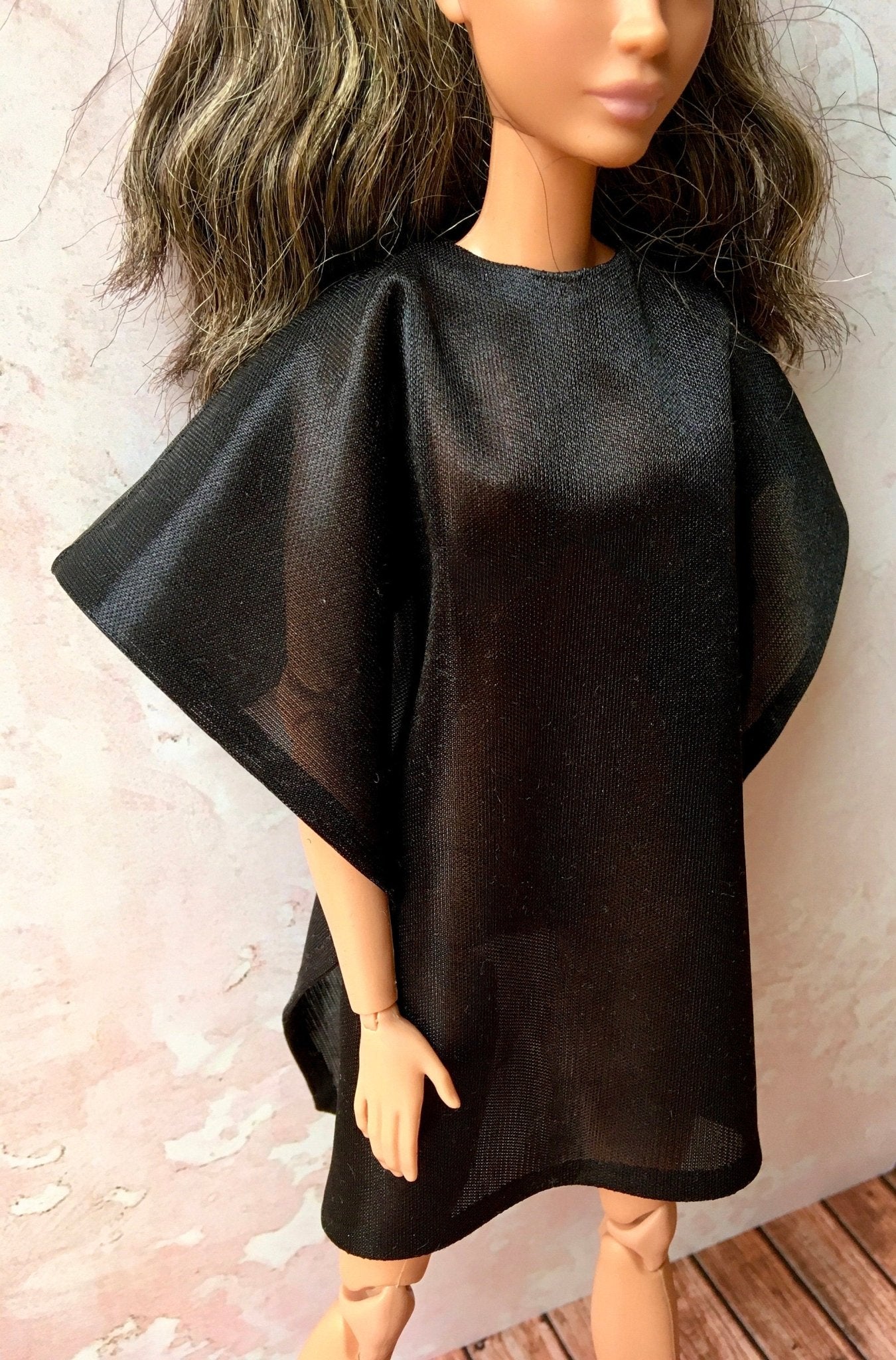 Drape Hairdressing Cape for Doll 1/6-scale, 11.5 Inch