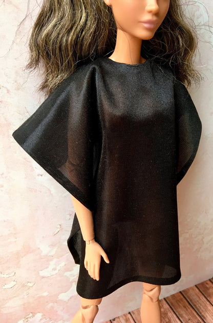 Drape Hairdressing Cape for Doll 1/6-scale, 11.5 Inch
