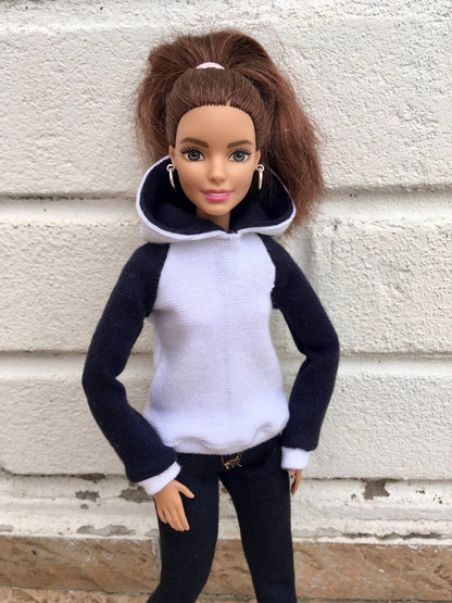 Frost Hoodie for Doll 1/6-scale, 11.5 Inch