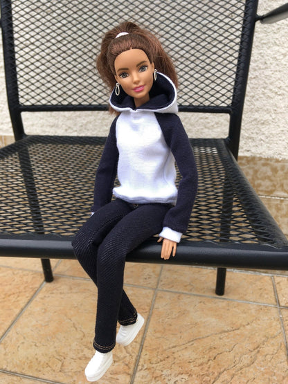 Frost Hoodie for Doll 1/6-scale, 11.5 Inch