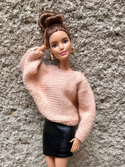 Breeze Knit Bat Sleeve Sweater for Doll 1/6-scale, 11.5 Inch, 3 colors