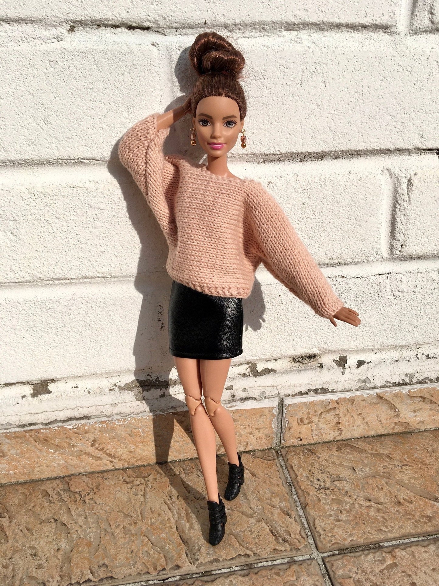Breeze Knit Bat Sleeve Sweater for Doll 1/6-scale, 11.5 Inch, 3 colors