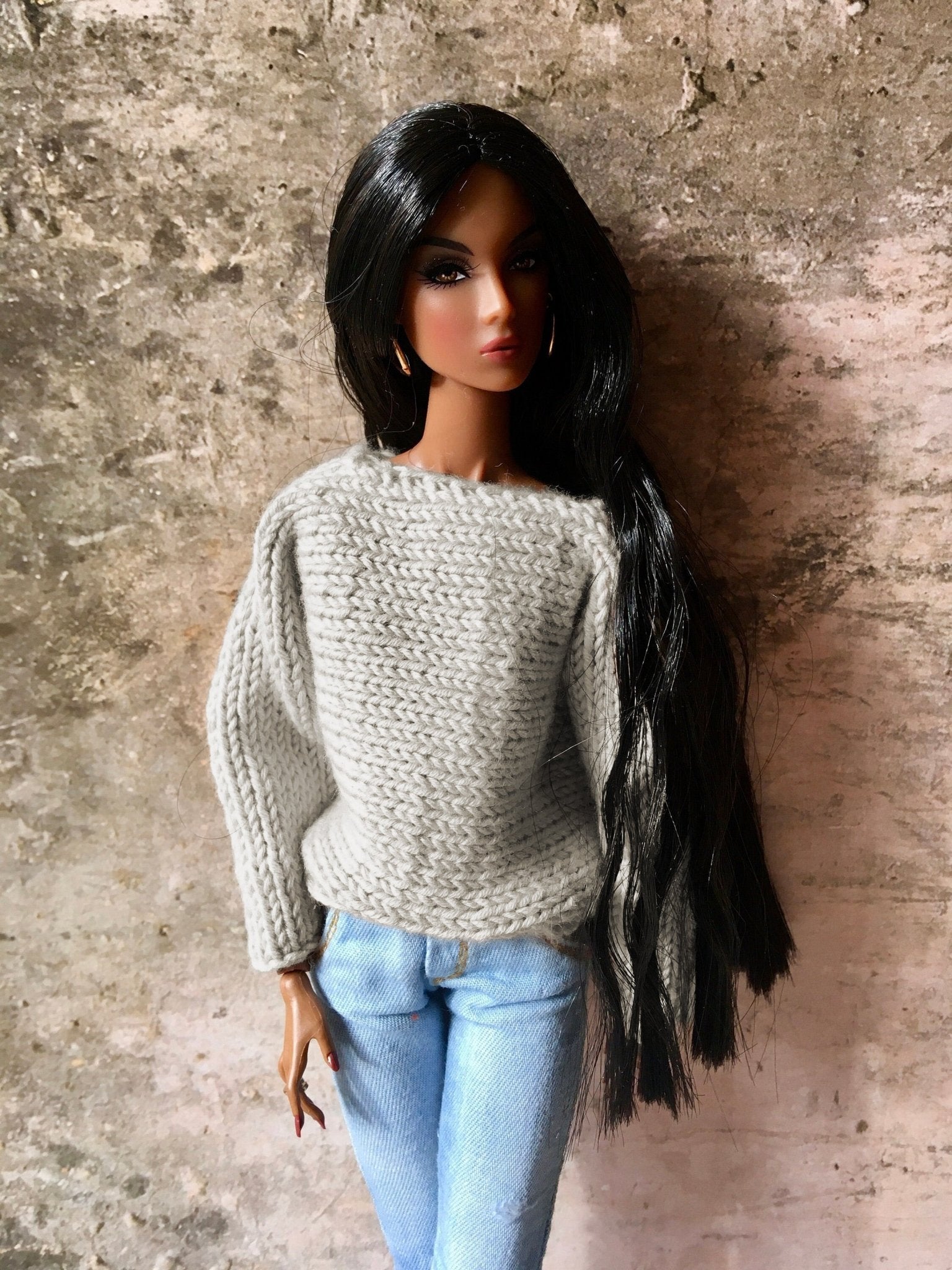 Breeze Knit Bat Sleeve Sweater for NuFace Integrity Toys Doll 12.5", 3 colors
