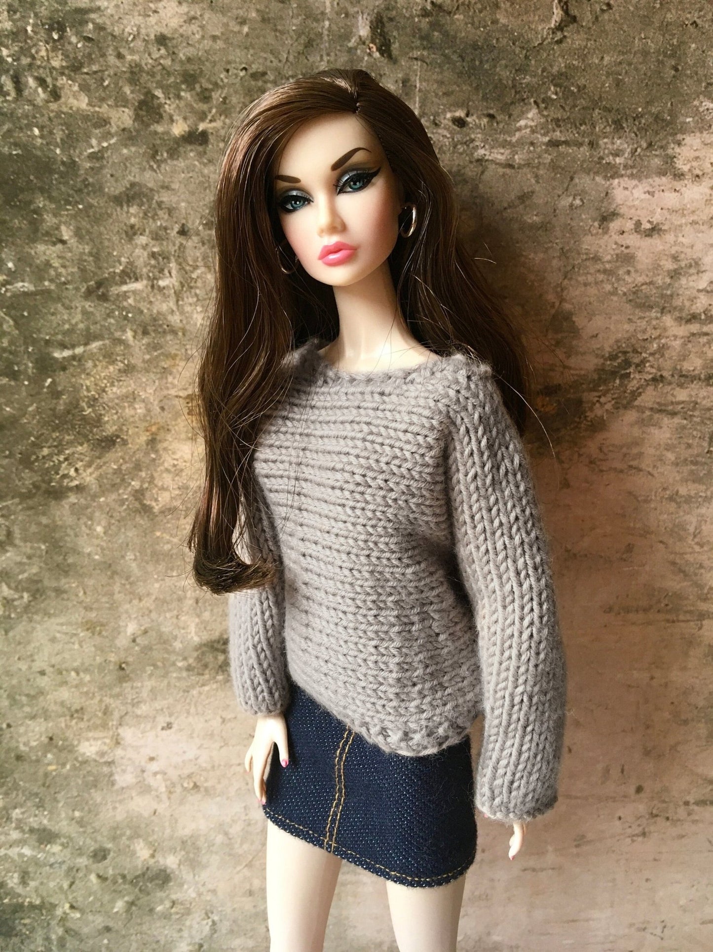 Breeze Knit Bat Sleeve Sweater for Poppy Parker Doll, 3 colors