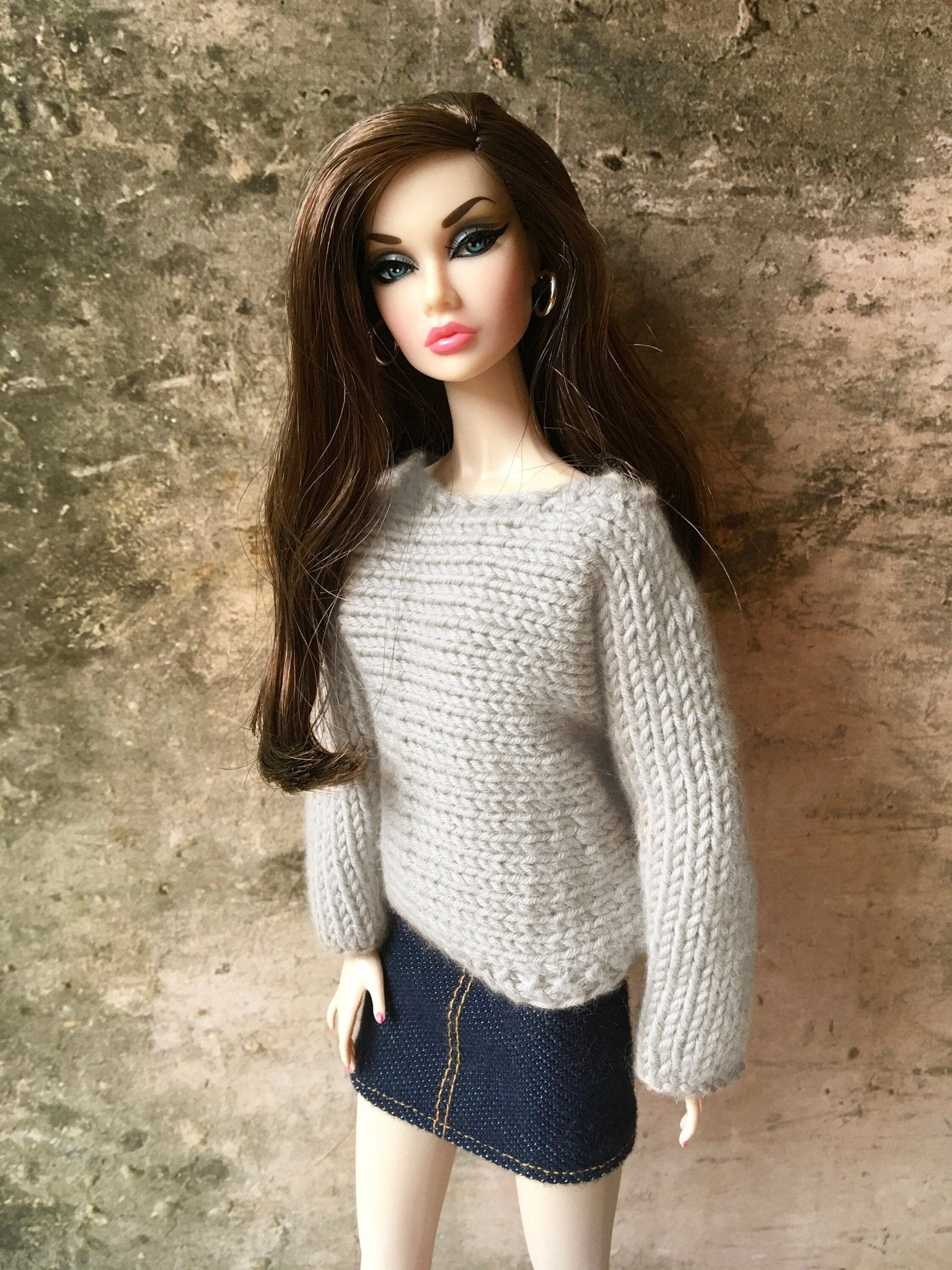 Breeze Knit Bat Sleeve Sweater for Poppy Parker Doll, 3 colors
