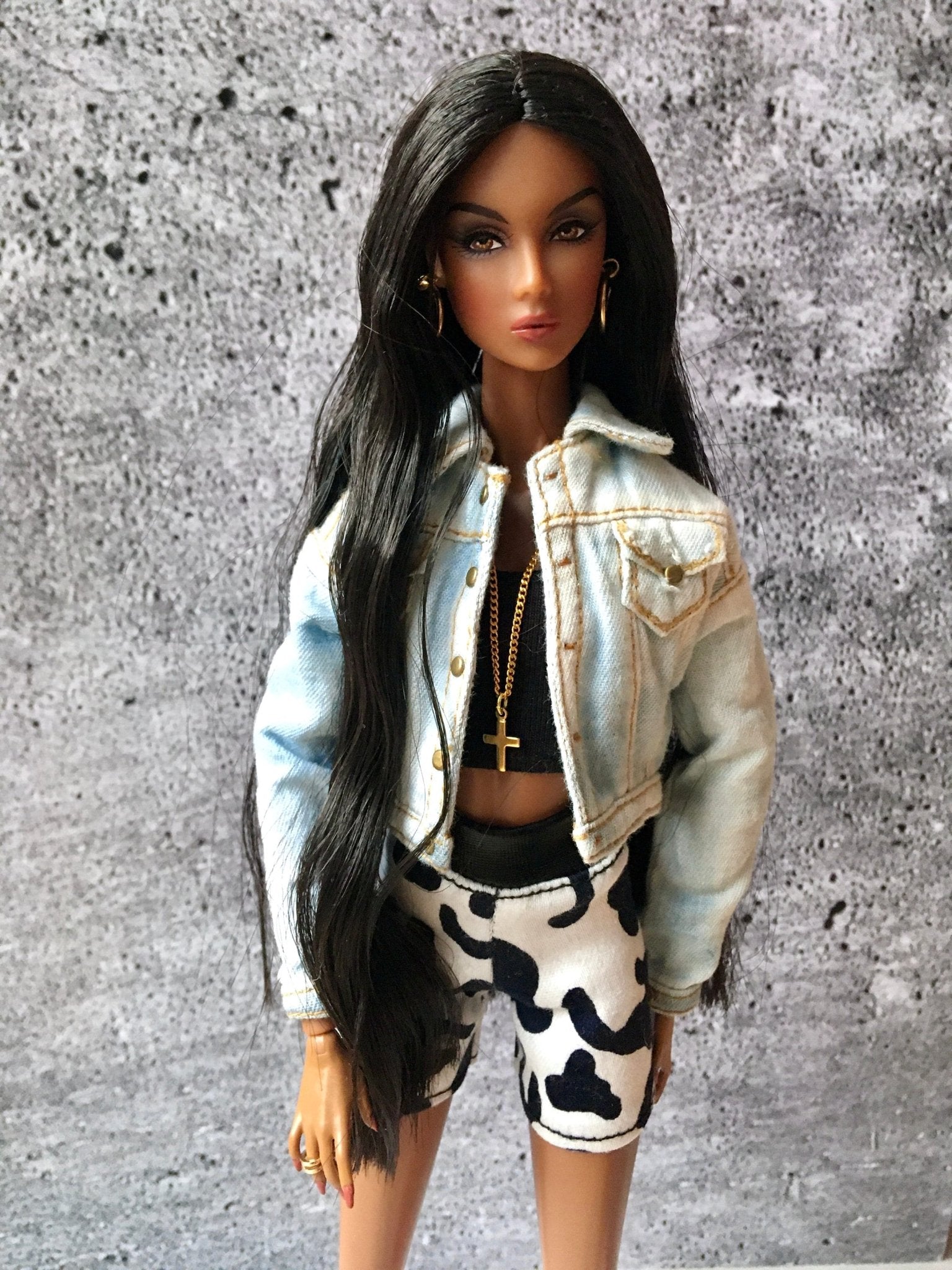 Wild Leopard Print Shorts for NuFace Integrity Toys Doll 12.5"