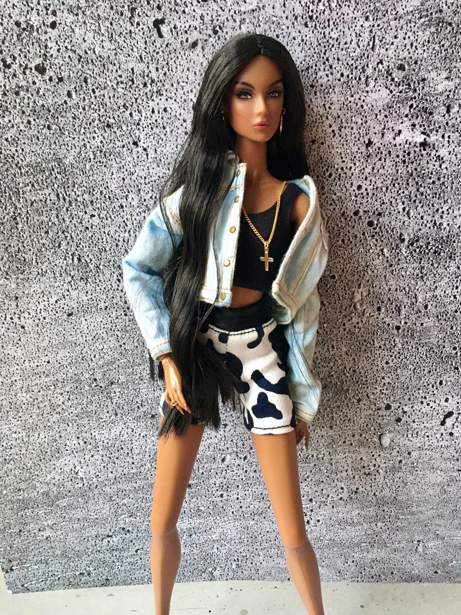 Wild Leopard Print Shorts for NuFace Integrity Toys Doll 12.5"