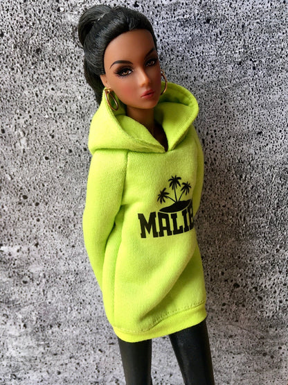 Covah Malibu-Print Hoodie Dress for NuFace Integrity Toys Doll 12.5"