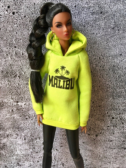 Covah Malibu-Print Hoodie Dress for NuFace Integrity Toys Doll 12.5"