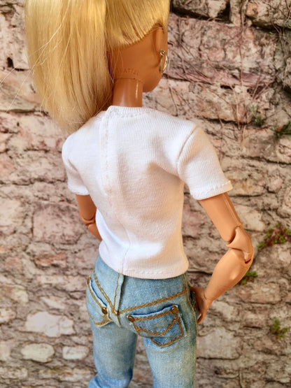 Vital Print T-shirt "Fun" Design for Doll 1/6-scale, 11.5 Inch