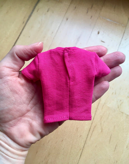 Vital Printed T-shirt with "good vibes only" Design for Doll 1/6-scale, 11.5 Inch