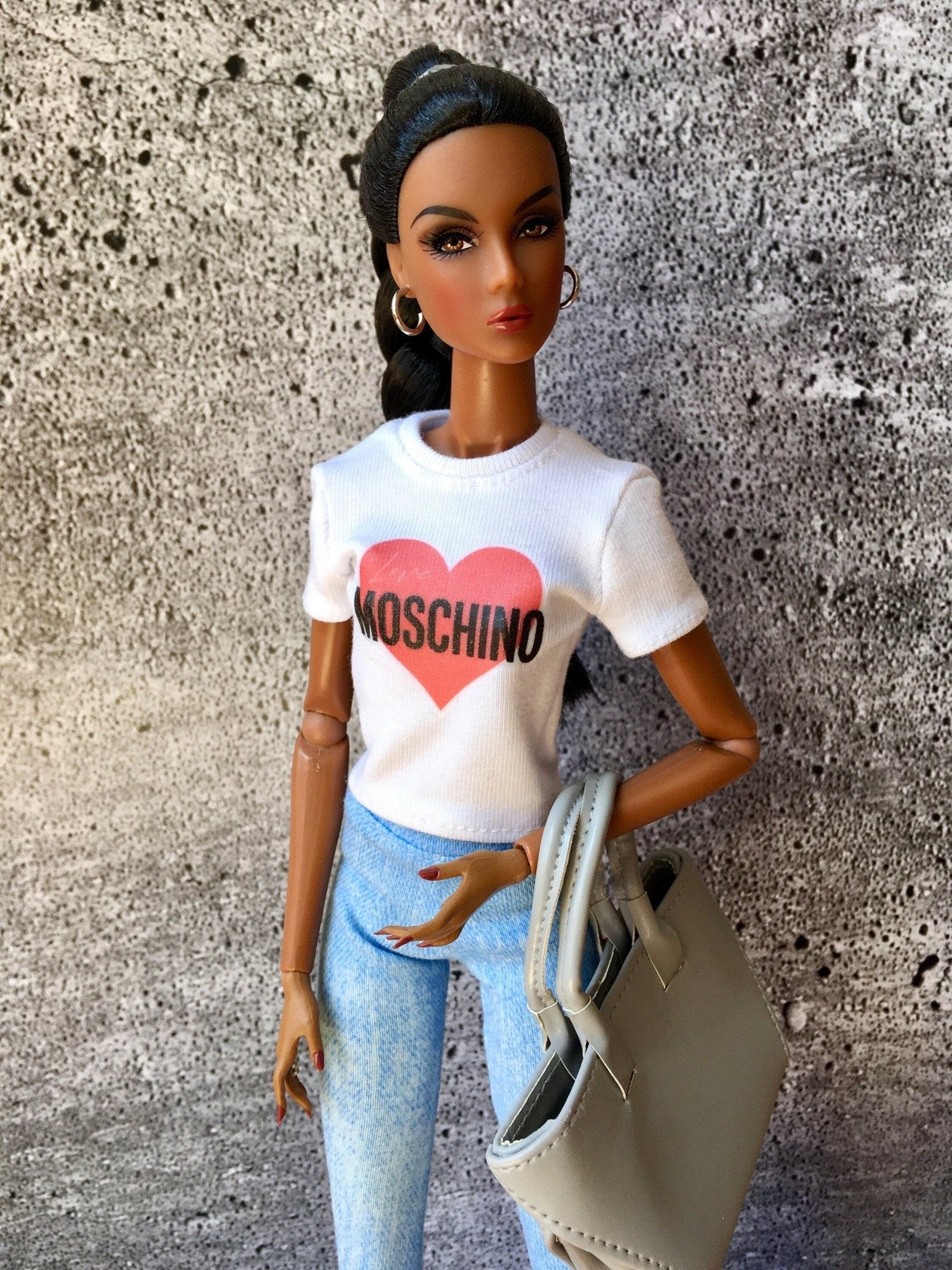 Vital Print T-shirt "Love" Design for NuFace Integrity Toys Doll 12.5"