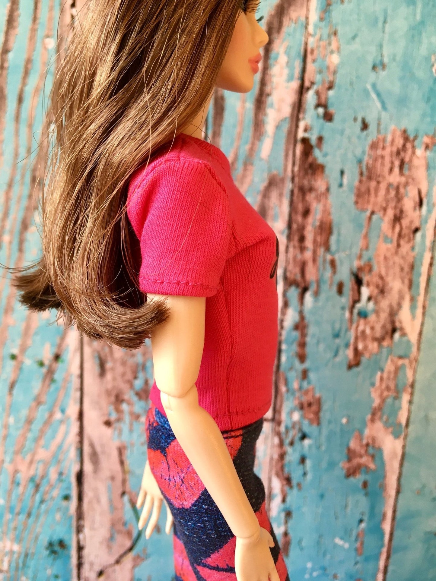 Vital Print T-shirt "good vibes only" Design for Poppy Parker Doll, many colors