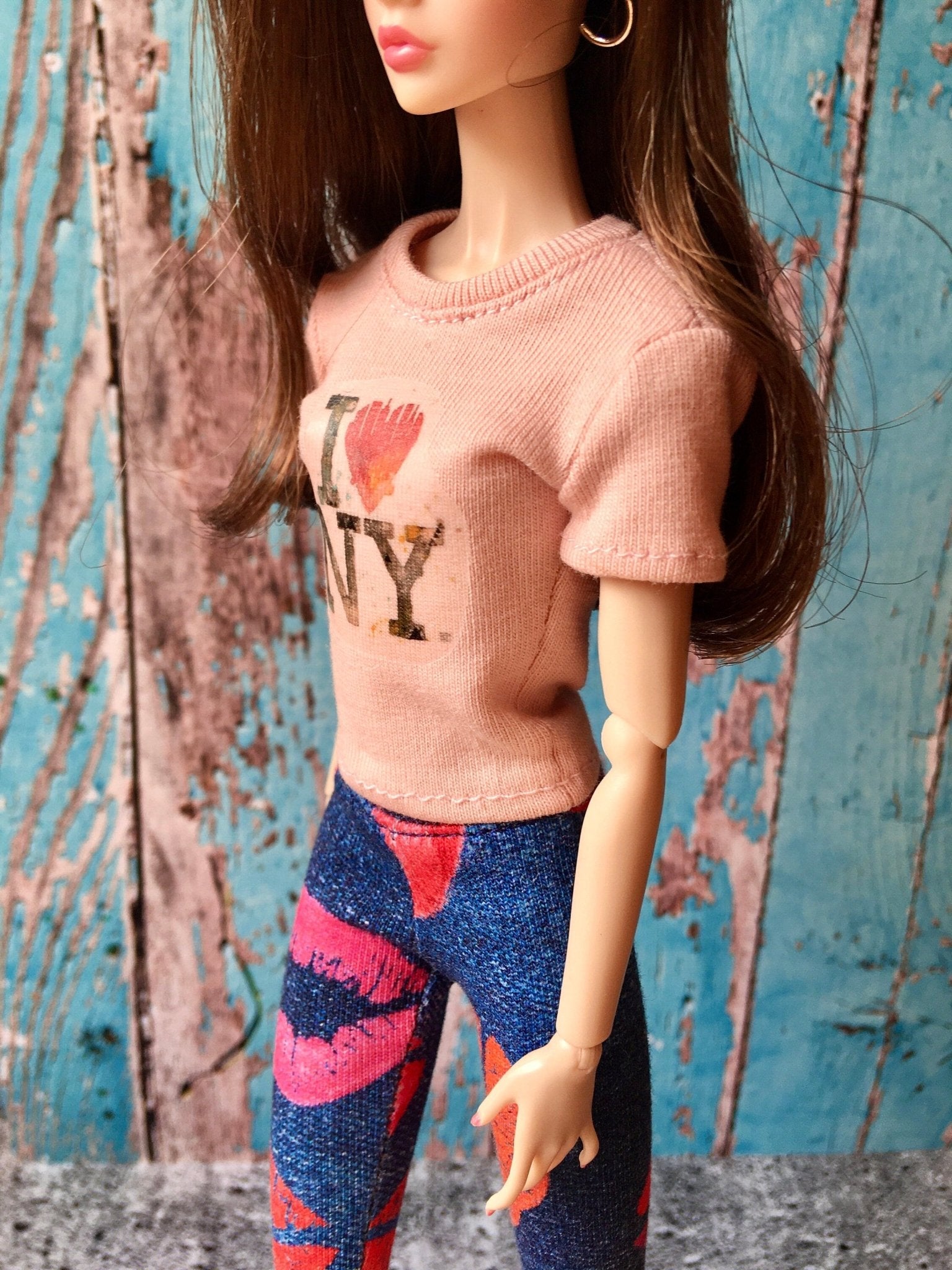 Vital Print T-shirt "I Love NY" Design for Poppy Parker Doll, many colors