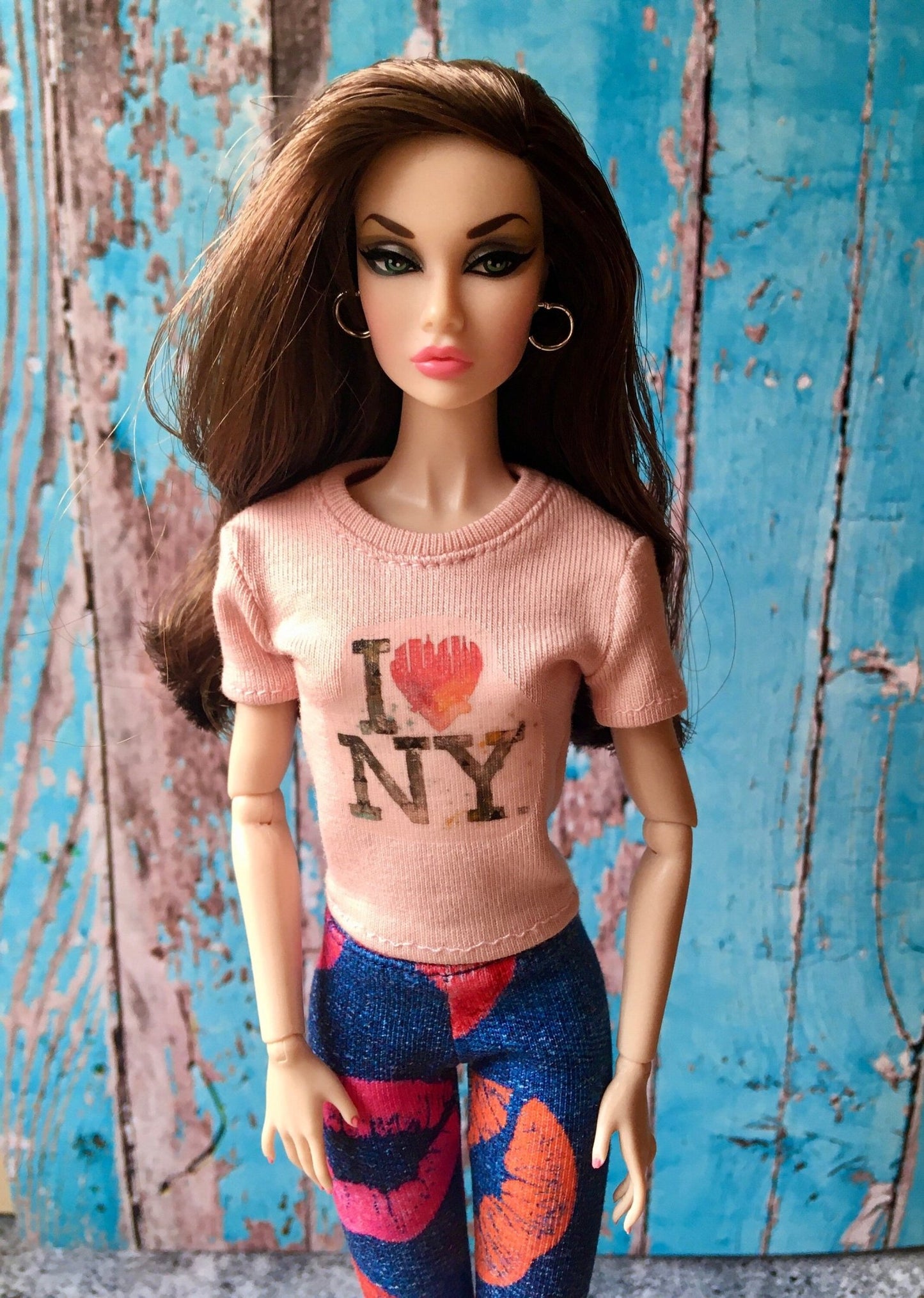 Vital Print T-shirt "I Love NY" Design for Poppy Parker Doll, many colors