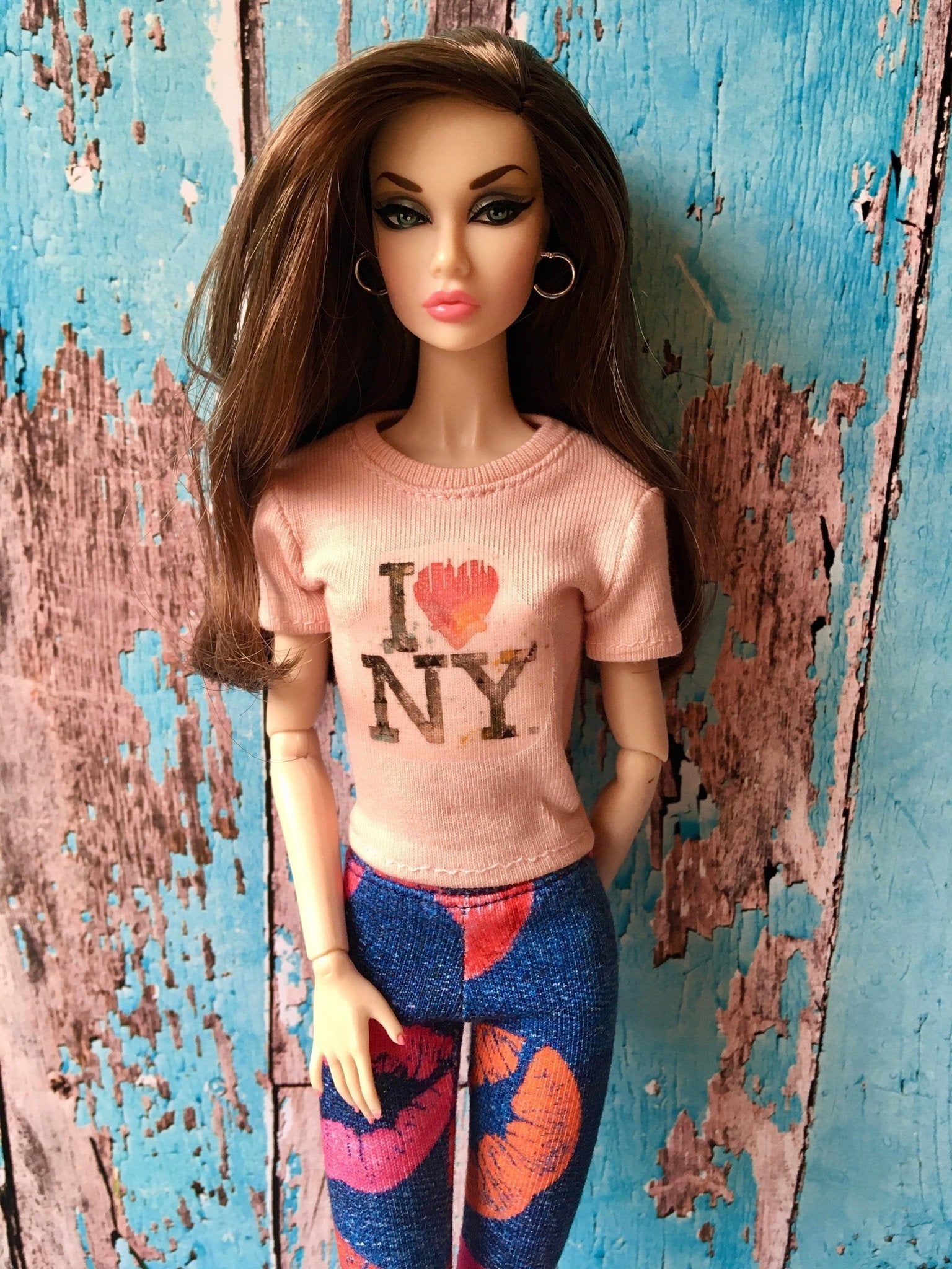 Vital Print T-shirt "I Love NY" Design for Poppy Parker Doll, many colors 