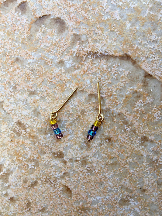 Seed Oasis Beads Earrings for Dolls 1/6-scale, 12"