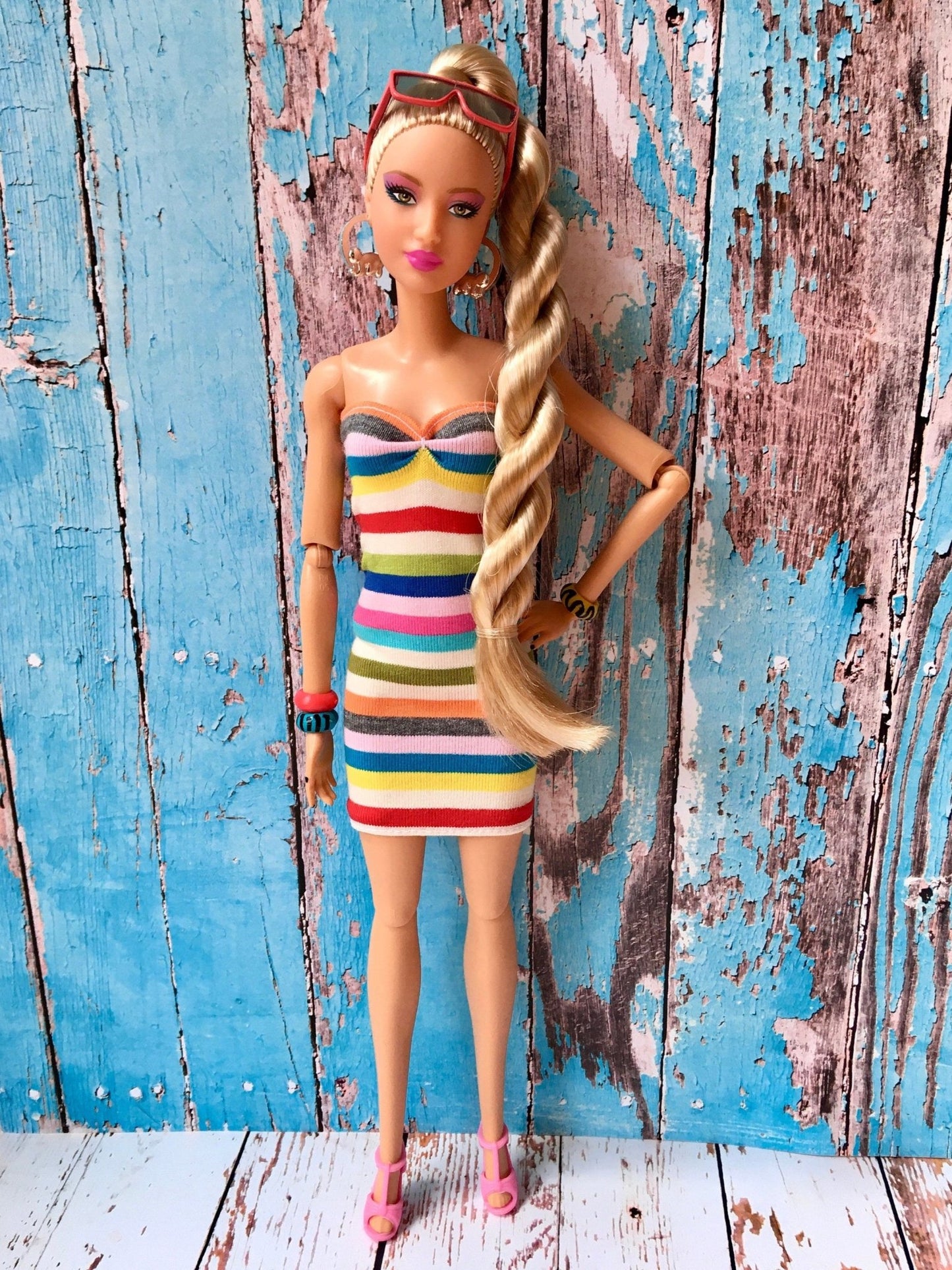 Summer Mini Dress for Doll 1/6-scale, 11.5 Inch