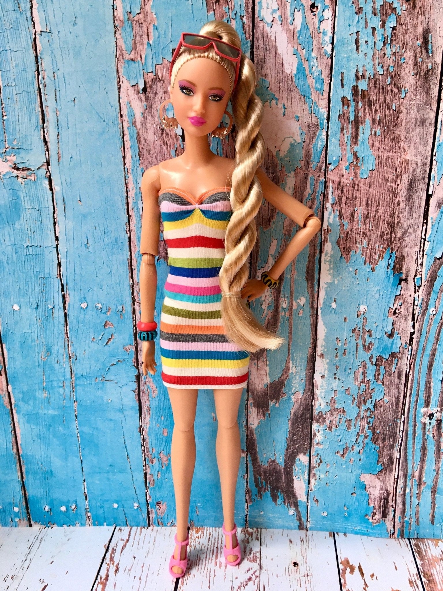 Summer Mini Dress for Doll 1/6-scale, 11.5 Inch
