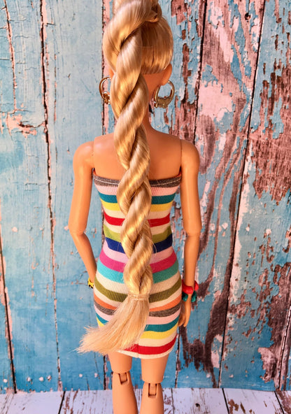 Summer Mini Dress for Doll 1/6-scale, 11.5 Inch