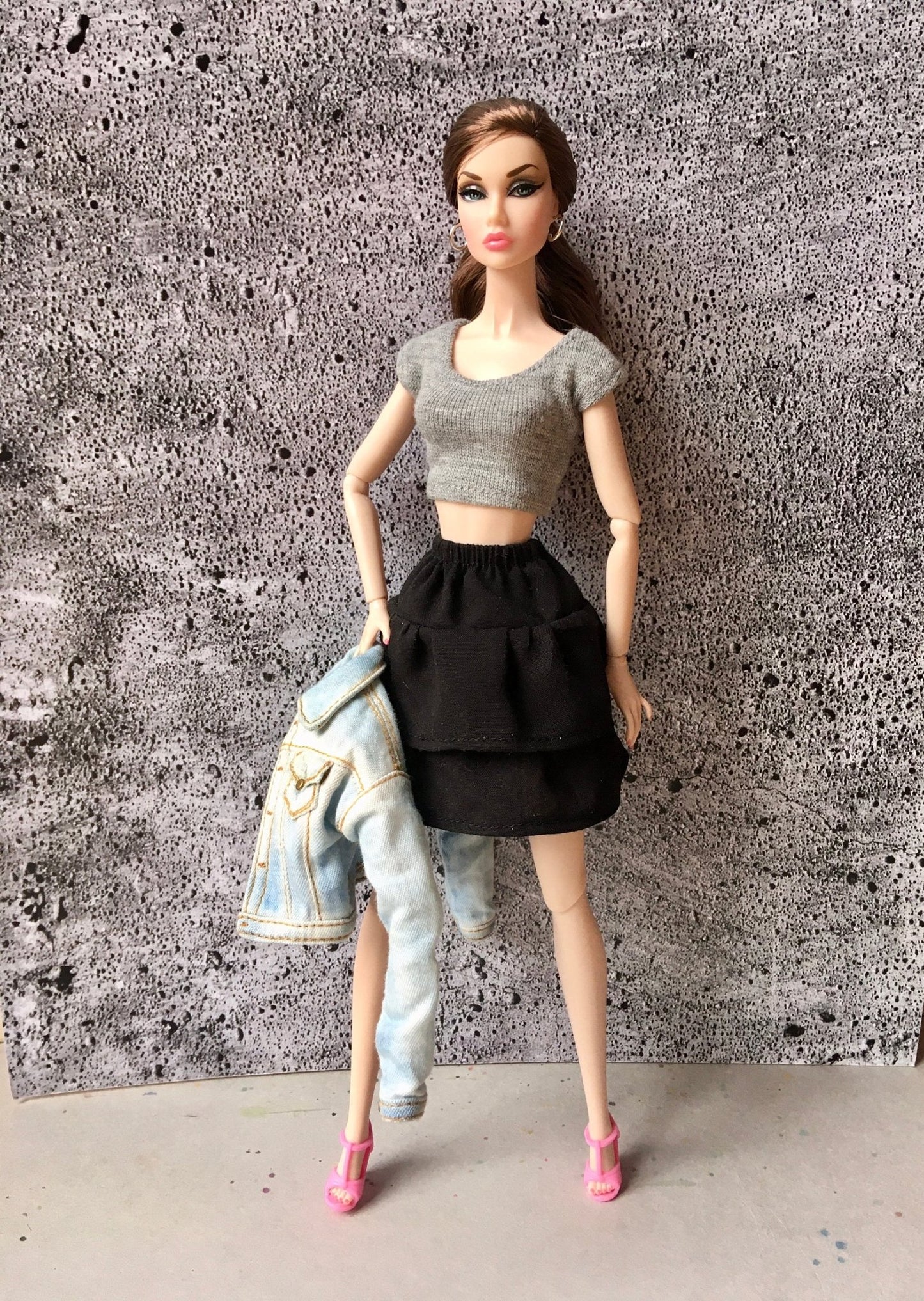 Flounce Tiered Ruffle Skirt for Poppy Parker Doll 
