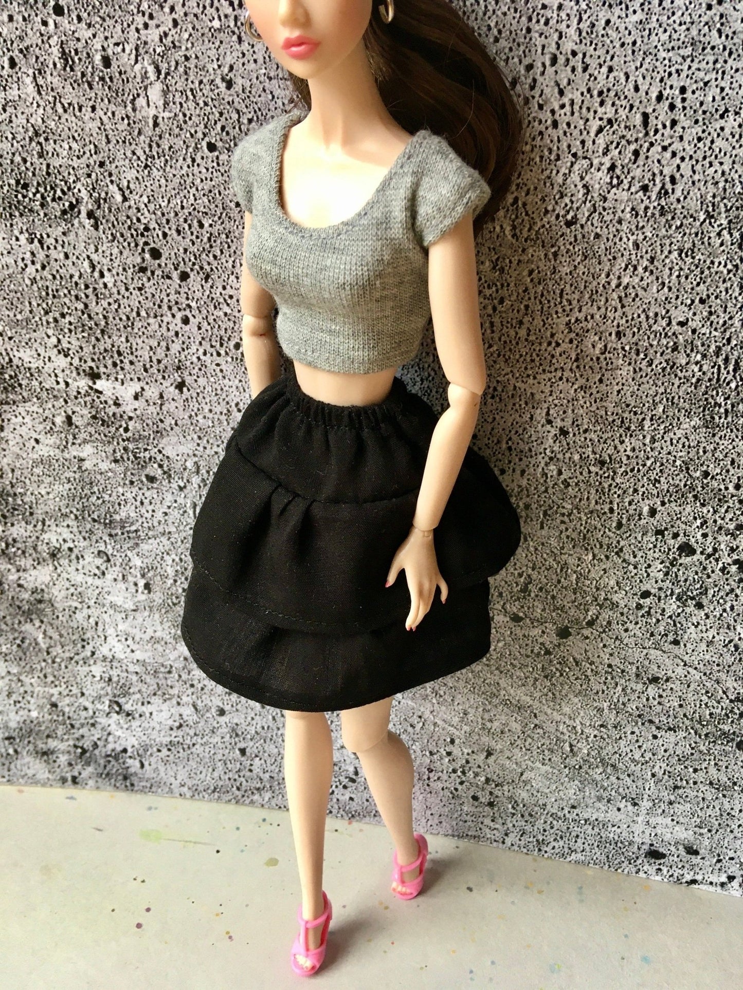 Flounce Tiered Ruffle Skirt for Poppy Parker Doll